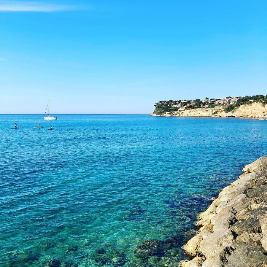 200M De La Plage ,3Mn Du Port A 50M Du Centre Ville Carry-le-Rouet Kültér fotó