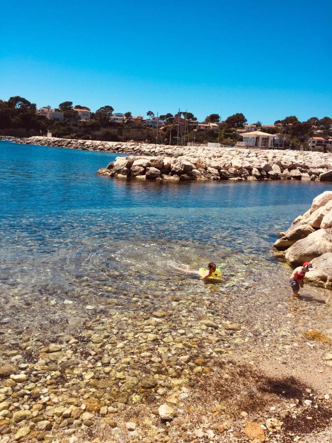 200M De La Plage ,3Mn Du Port A 50M Du Centre Ville Carry-le-Rouet Kültér fotó